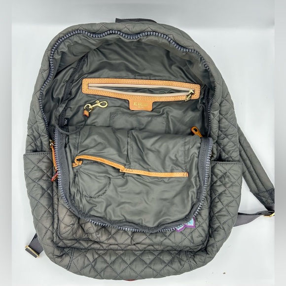 SOLD MZ Wallace Metro Backpack Deluxe Size Magnet Grey 15" Laptop Hippie 90s - Picture 9 of 9